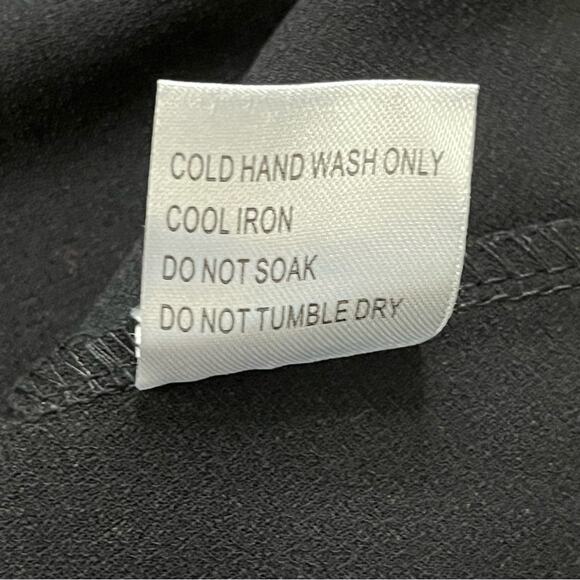 Frame Linen Blue Asymmetrical Tiered Cocktail Dress small has flaw - Picture 16 of 16